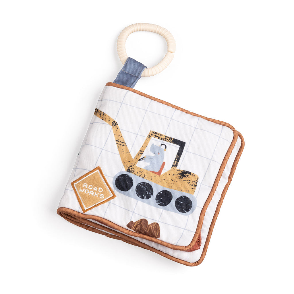 Sebra aktivitetsbok i stoff – Busy Builders