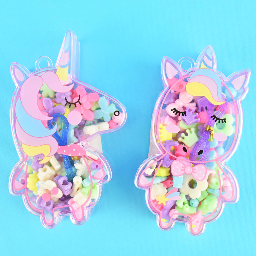 Robetoy, perlesett for å lage smykker - enhjørning-eske