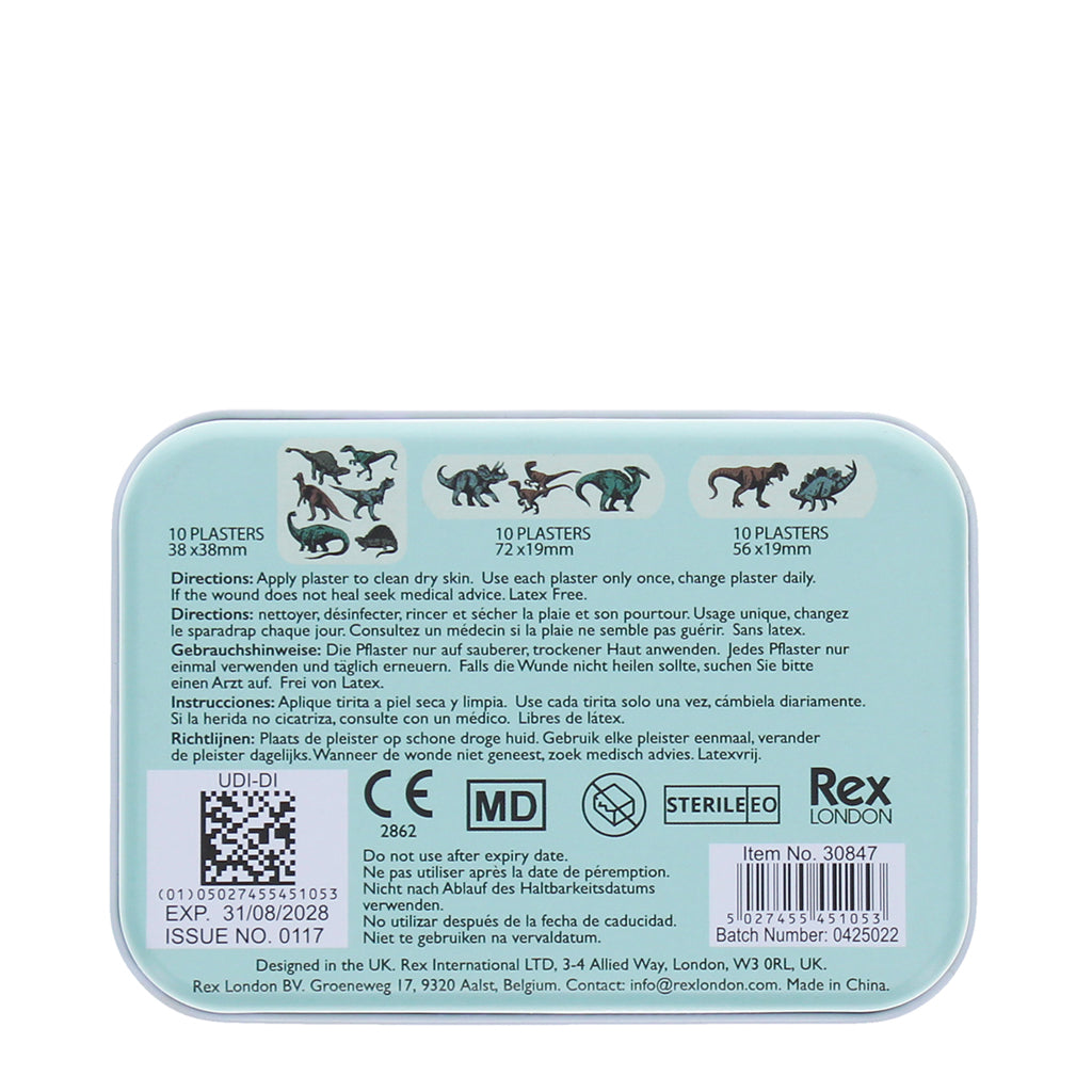 Rex London plaster, 30 stk. Dinosaur