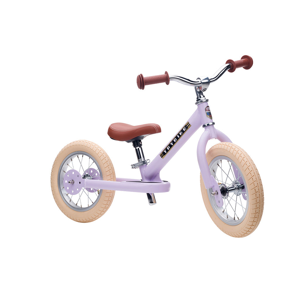 Trybike løbecykel, Vintage lilla med retro look