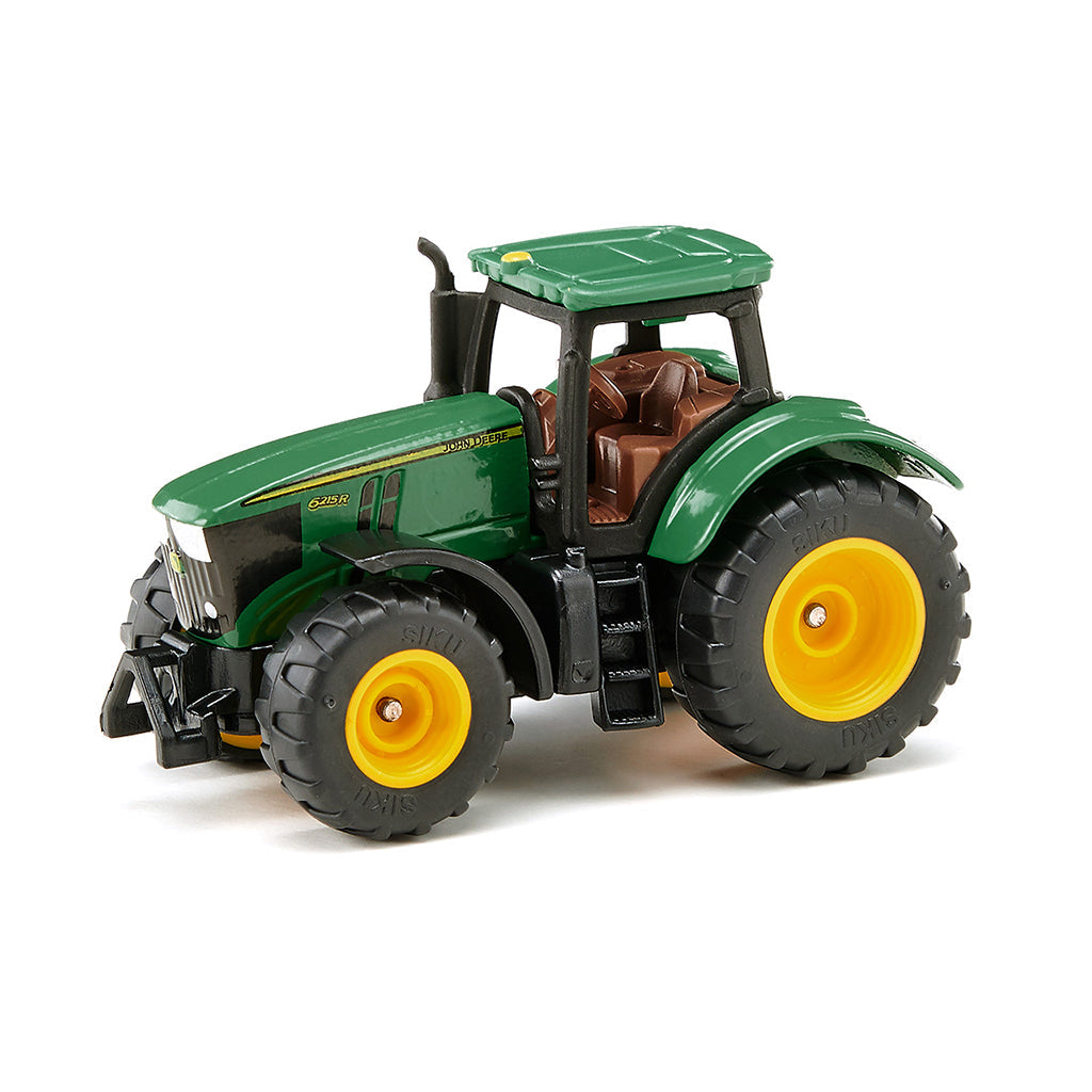 Grøn Siku John Deere 6250R legetøjstraktor med gule fælge
