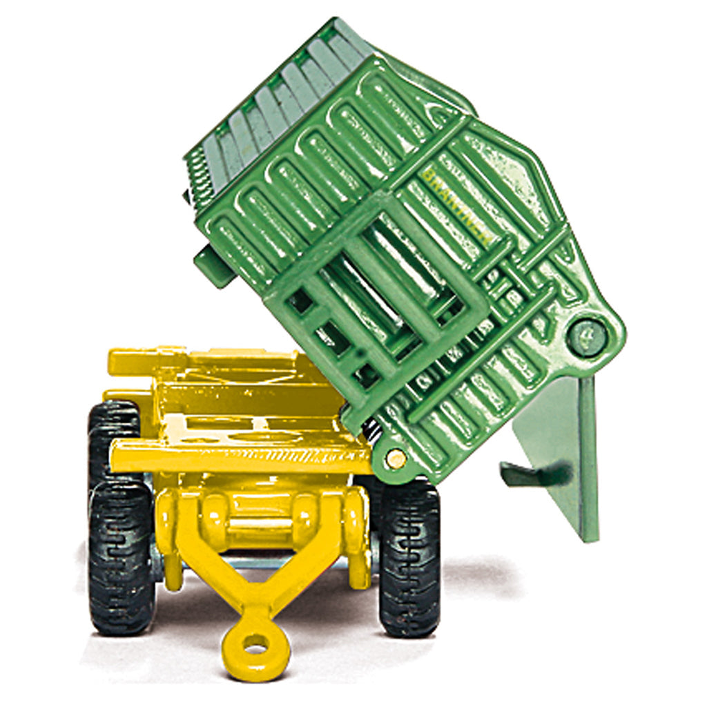 Siku John Deere Frontlaster og tilhenger, 1:87