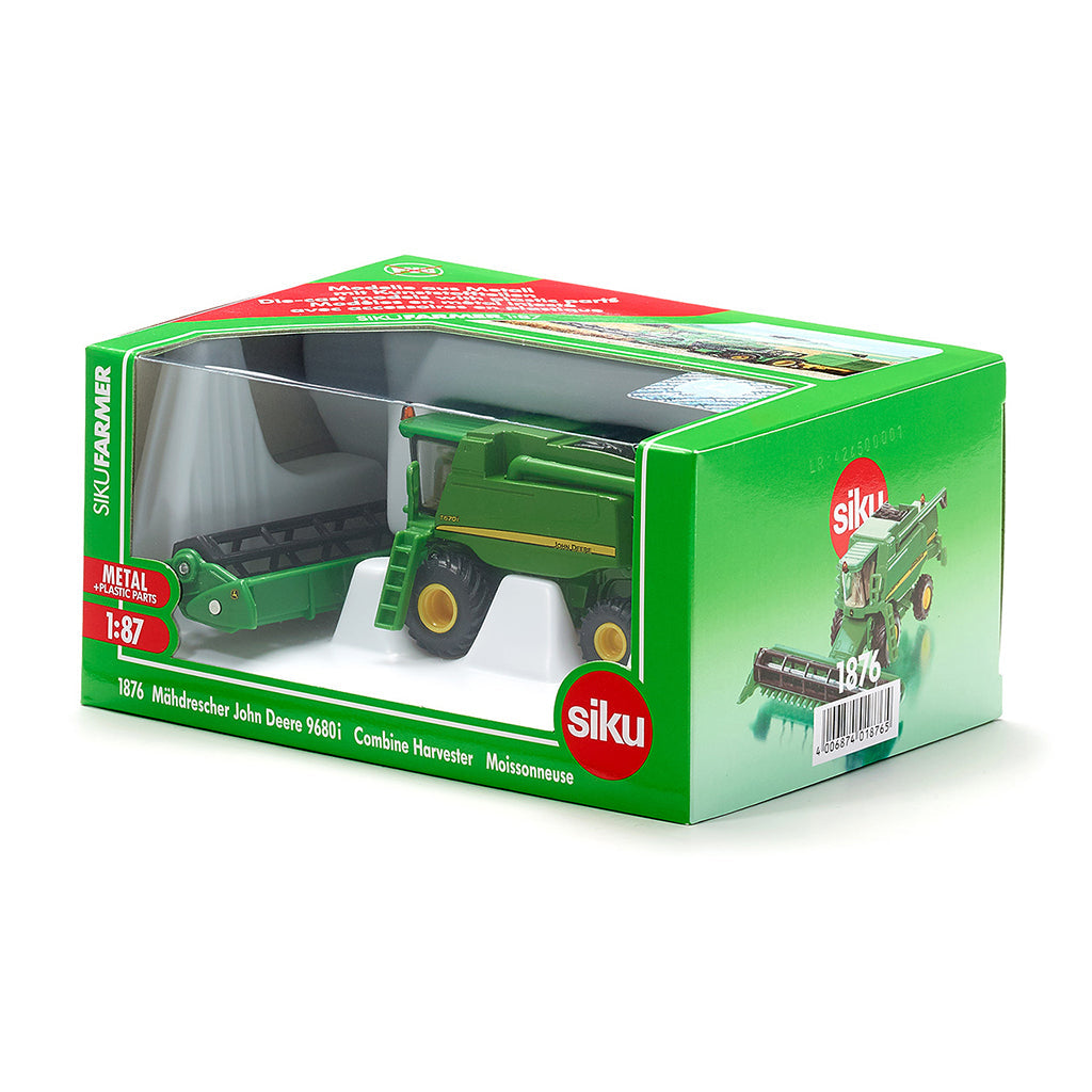 Siku John Deere T670I høstmaskine i grøn indpakning, 1:87 modellegetøj