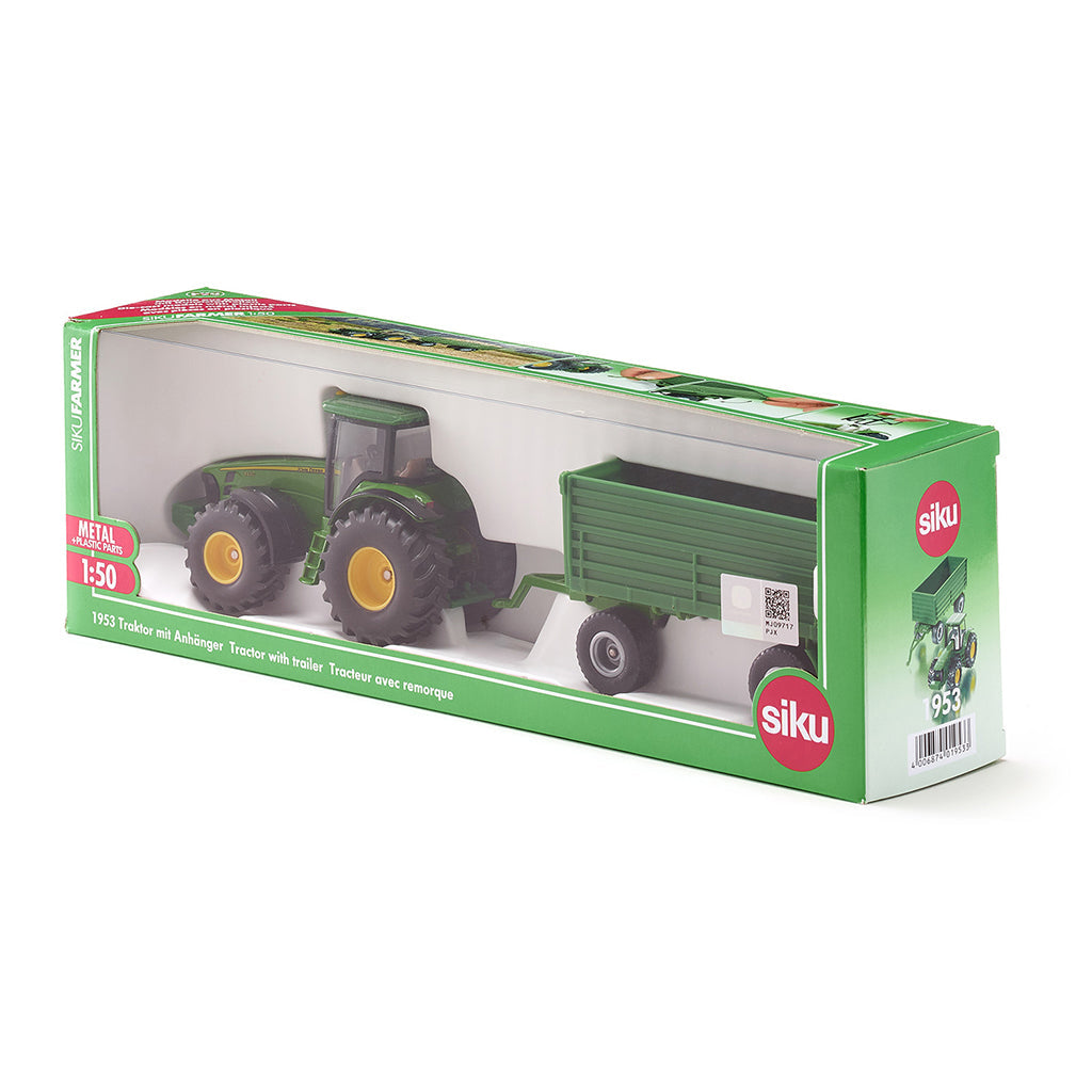Siku traktor med tilhenger, 1:50