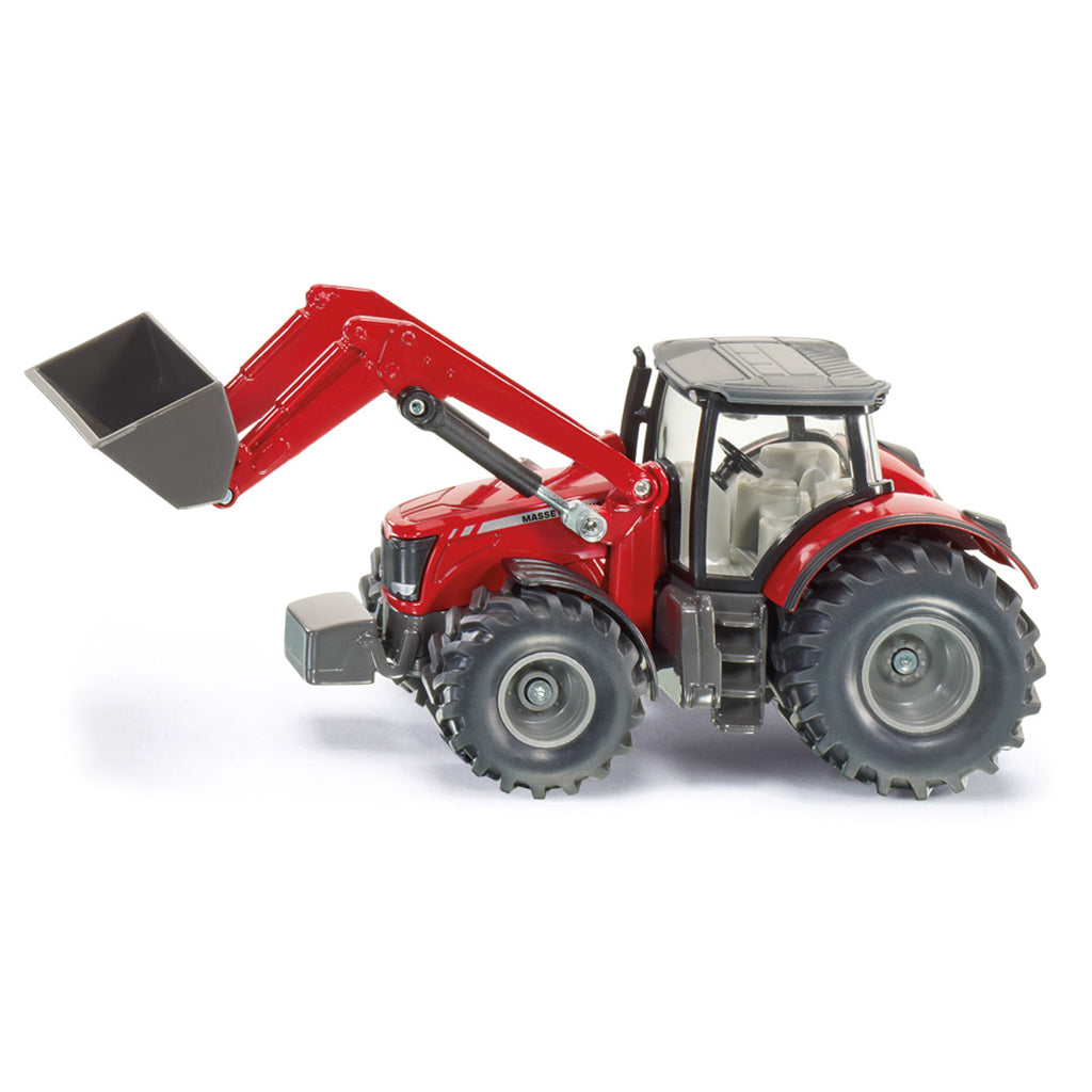 Siku Massey Ferguson traktor med frontlæsser, skala 1:50