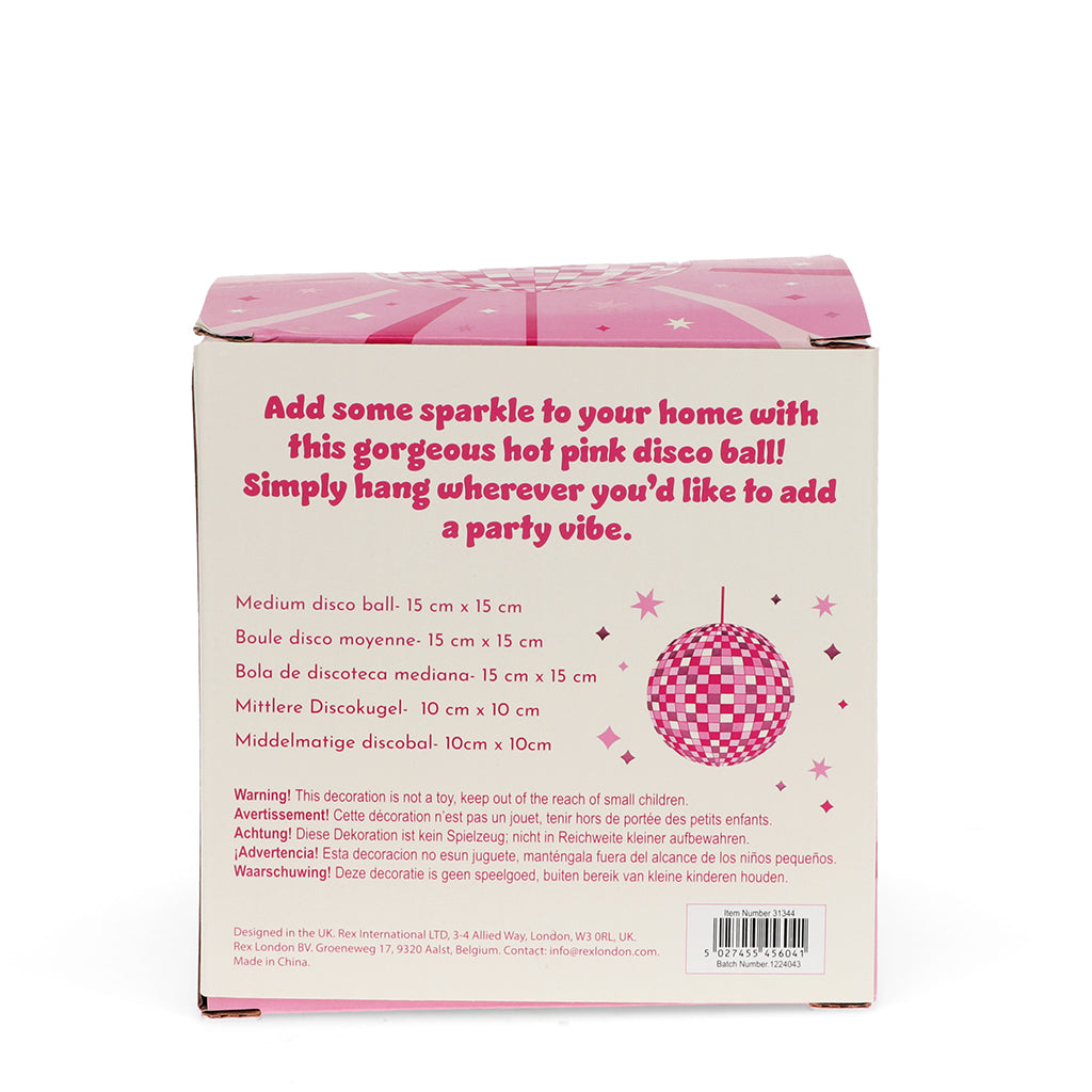 Rex London Discokule 15 cm, pink