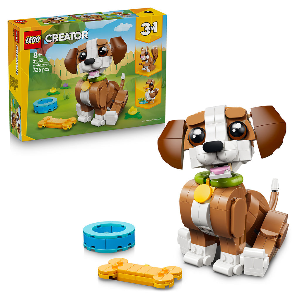 LEGO® Creator 3-i-1, Søte dyr: Leken valp