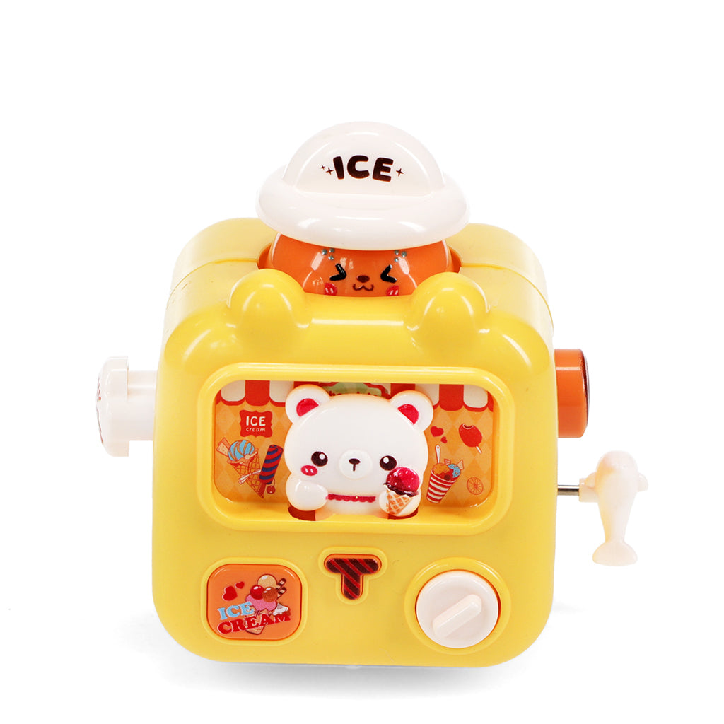 Rex London trekk-opp, iskrembil, racer - Gul