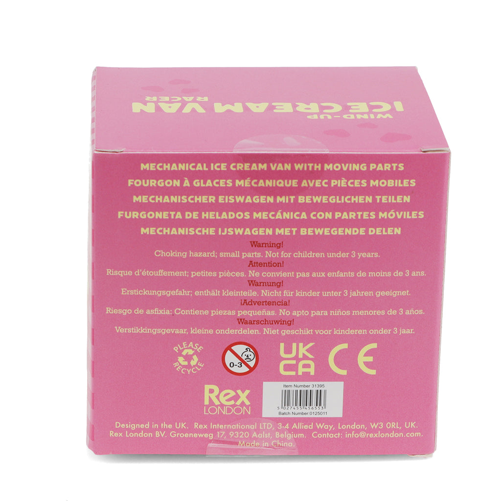 Rex London trekk-opp, iskrembil, racer - Gul