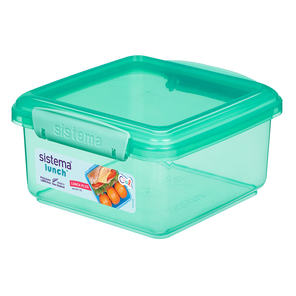 Sistema Lunch plus madkasse med 1 rum, 1.2 liter i teal farve