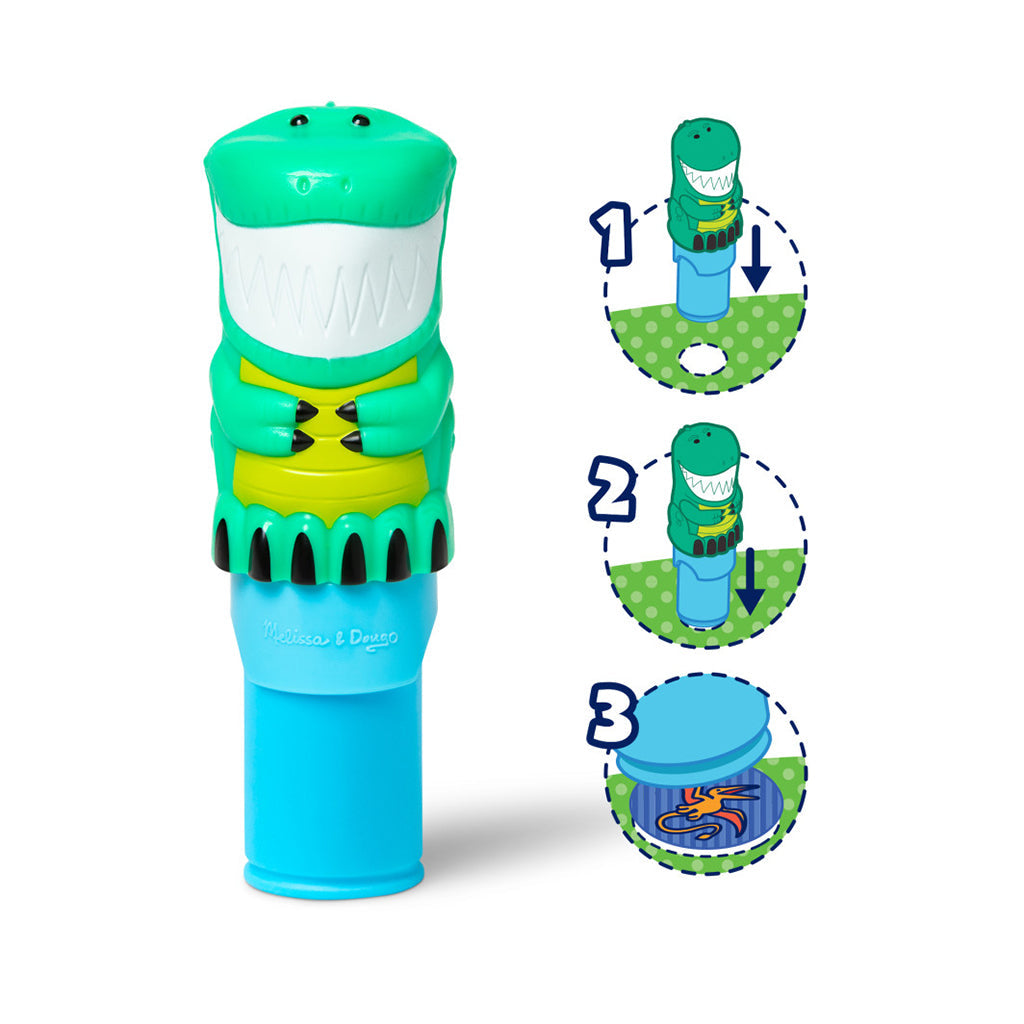 Melissa & Doug Wow! Aktivitetsblokk, Stempel-selv klistremerker - Dinosaur