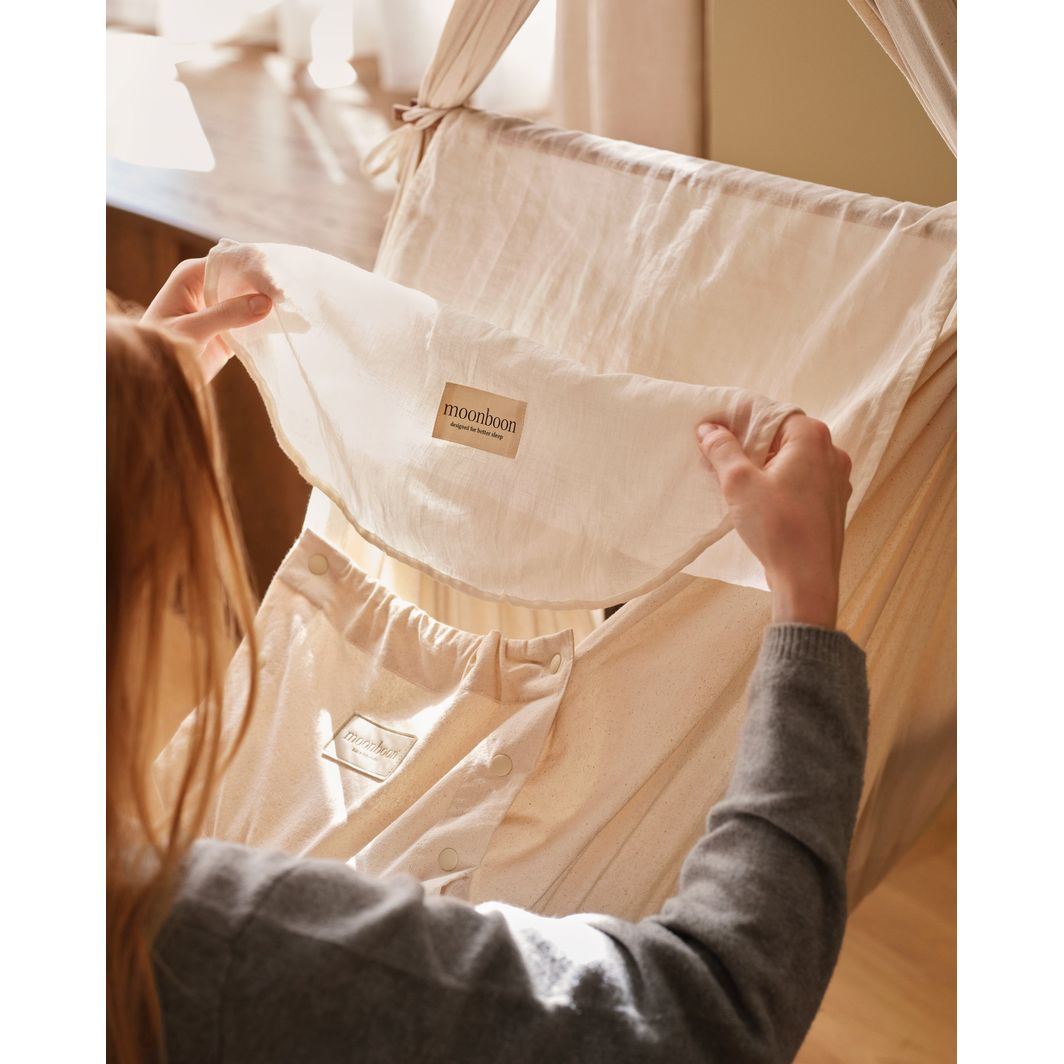 Moonboon Classic Bundle, Slyngevugge, med connect Classic motor og stativ - Nature