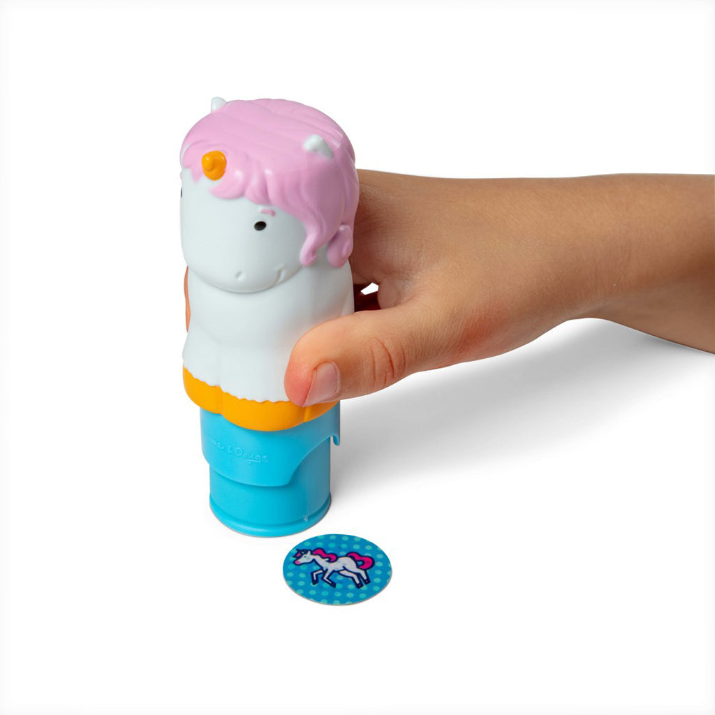 Melissa & Doug Wow! Aktivitetsblokk, Stemple-selv klistremerker – Enhjørning