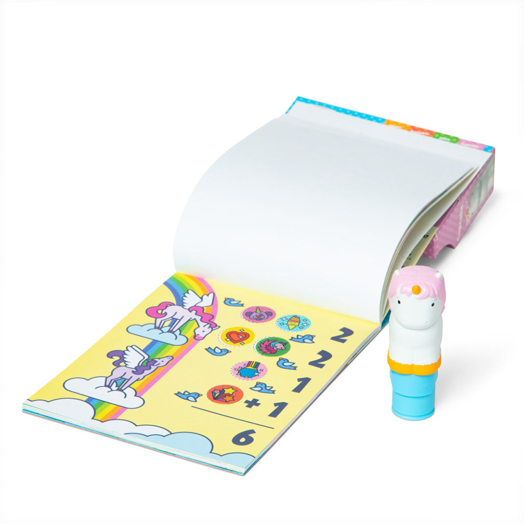 Melissa & Doug Wow! Aktivitetsblokk, Stemple-selv klistremerker – Enhjørning