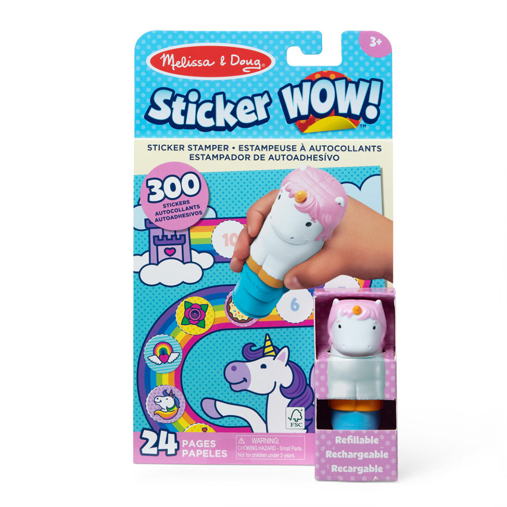 Melissa & Doug Wow Activity pad enhjørning klistermærker
