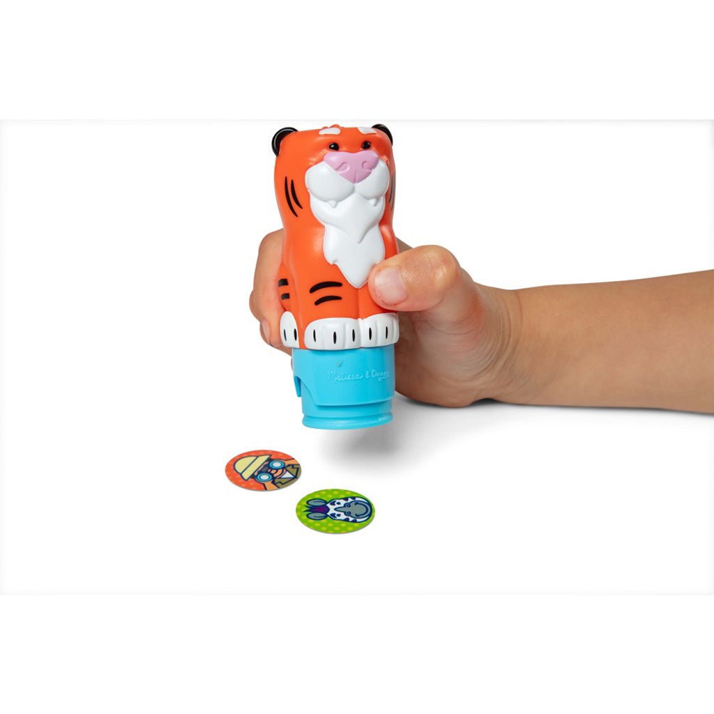Melissa & Doug Wow! Activity pad, Stempel-selv klistremerker - Tiger