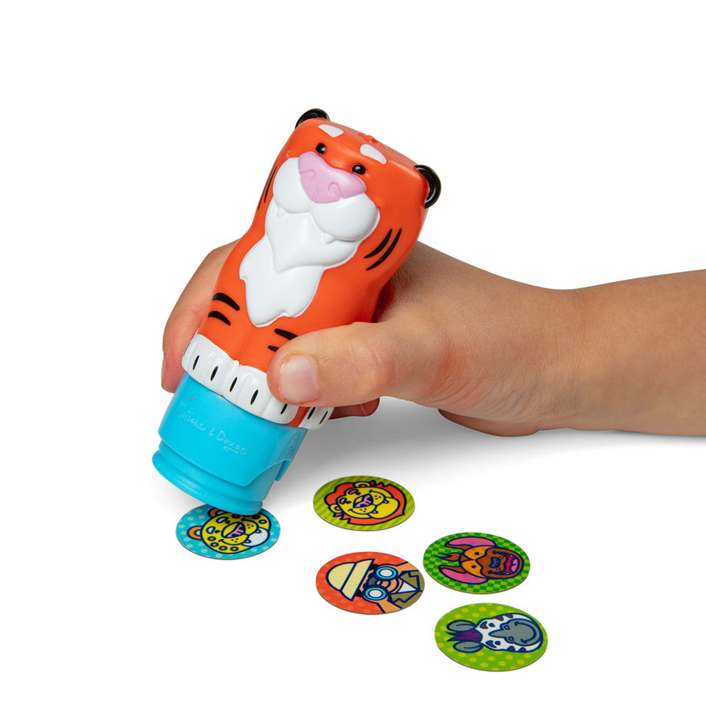 Melissa & Doug Wow! Activity pad, Stempel-selv klistremerker - Tiger