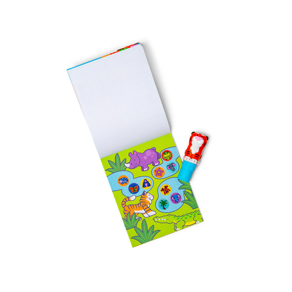 Melissa & Doug Wow! Activity pad, Stempel-selv klistremerker - Tiger
