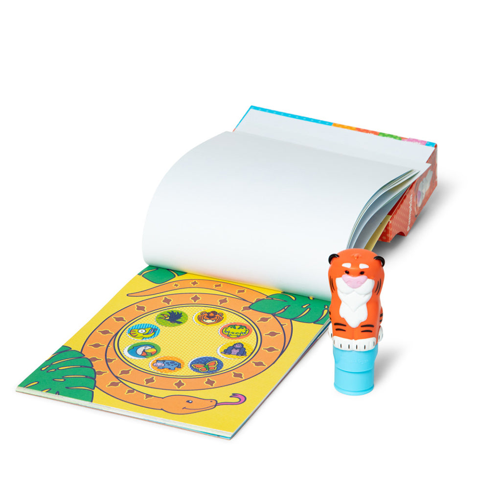 Melissa & Doug Wow! Aktivitetsblokk, Stemple-selv klistremerker - Tiger