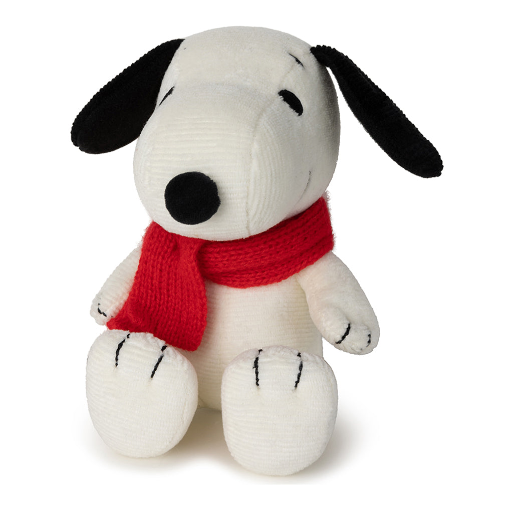 Snoopy bamse med tørkle, 17 cm – Nuser bamse