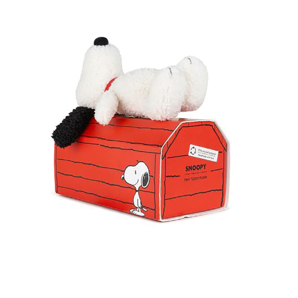 Snoopy bamse, ECO tiny Teddy cream, 17 cm – Nuser bamse i gaveeske