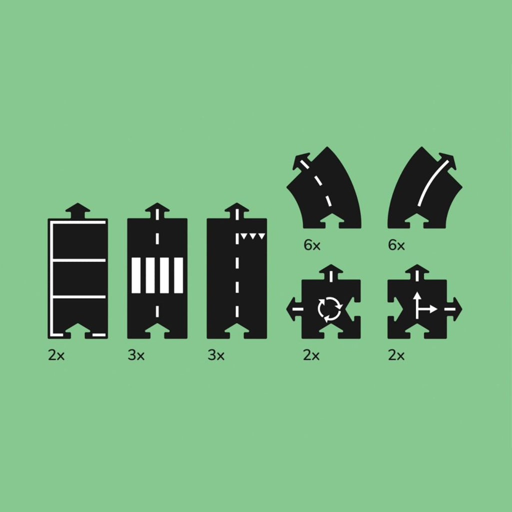 Waytoplay bilbane i gummi, 24 deler - Highway