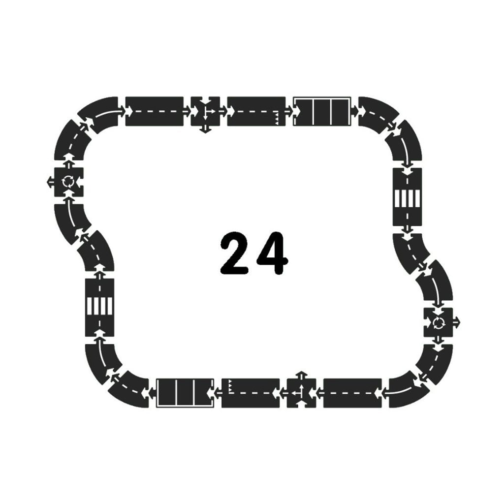 Waytoplay bilbane i gummi, 24 deler - Highway