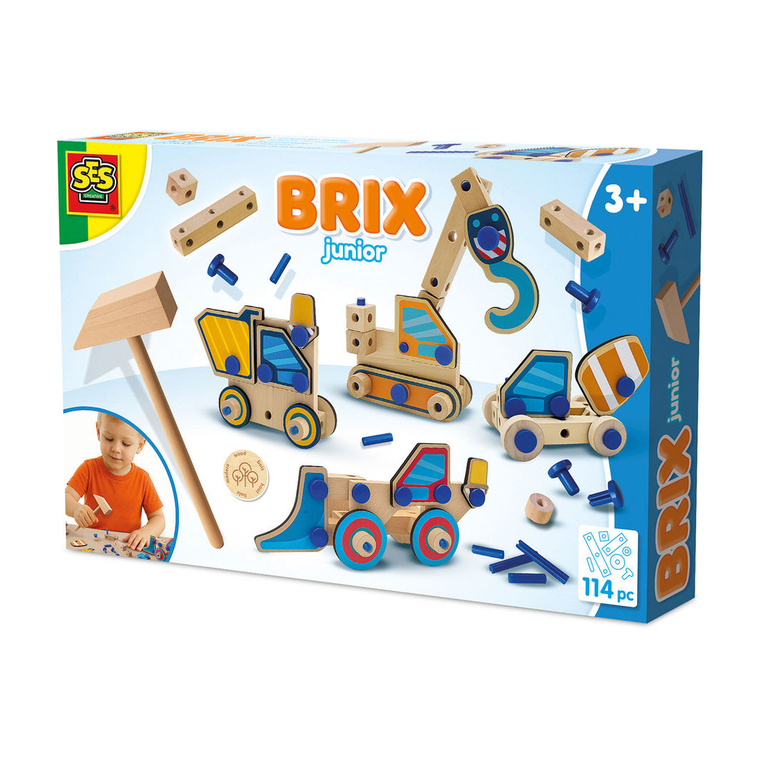 SES Creative Brix Junior, byggleketøy - Arbeidskjøretøy