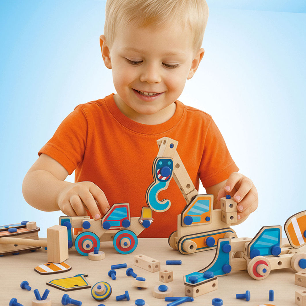 SES Creative Brix Junior, byggleketøy - Arbeidskjøretøy