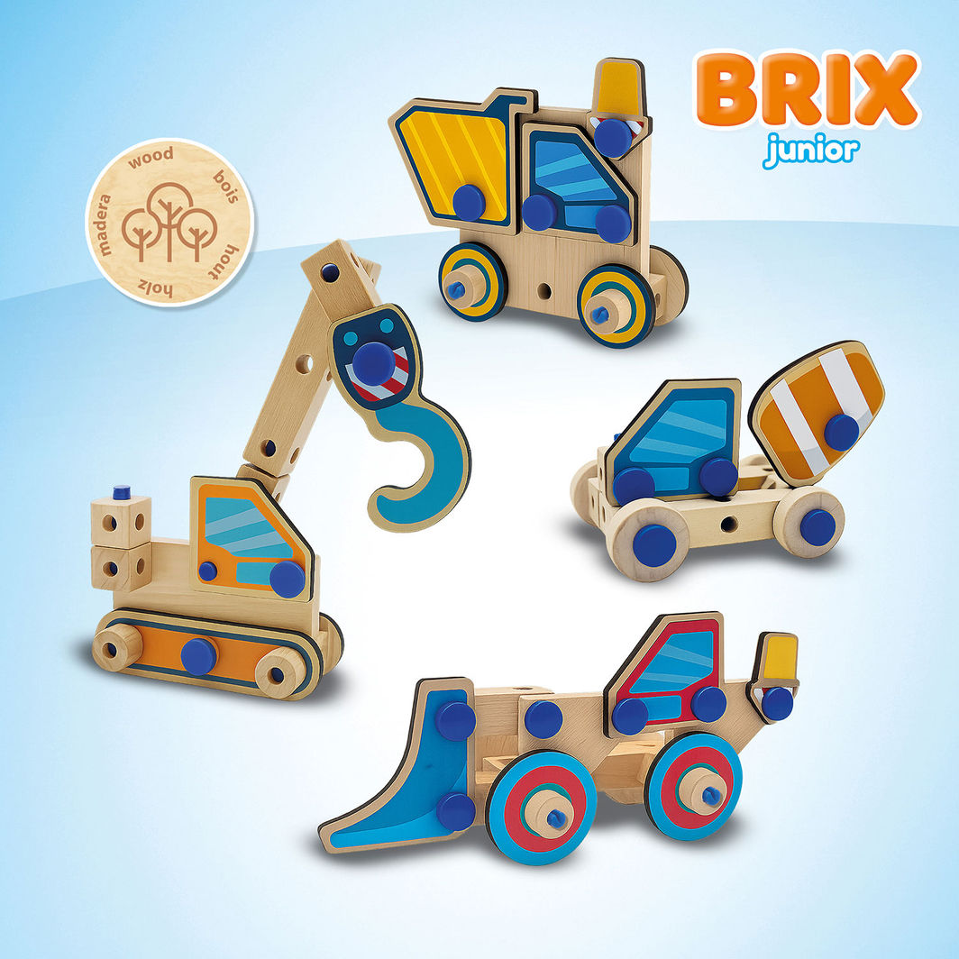 SES Creative Brix Junior, byggleketøy - Arbeidskjøretøy