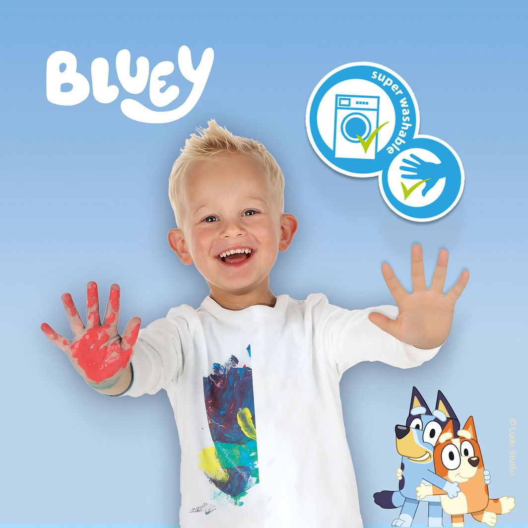 SES Creative Bluey, Fingermaling - Megasett