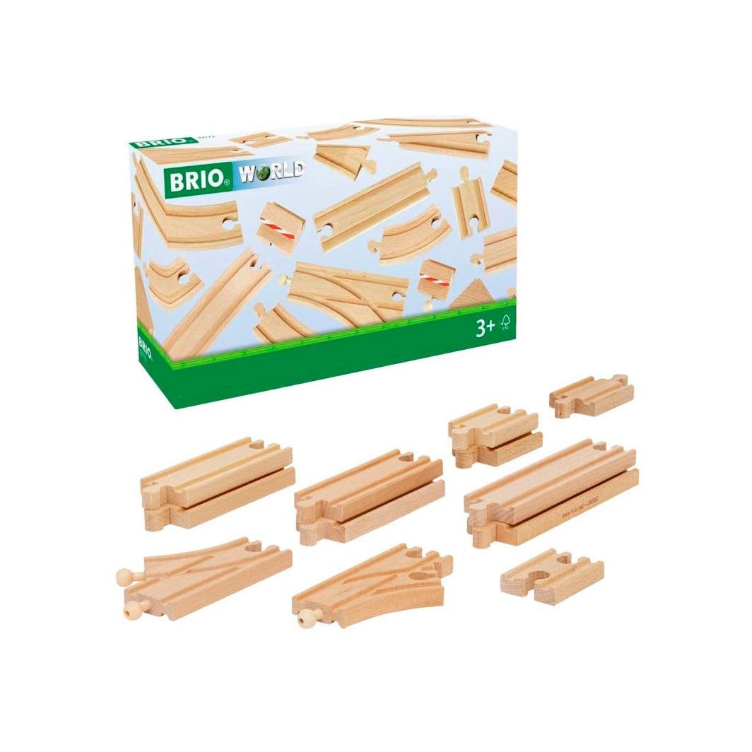 Brio Startpakke skinner til togbane med kasse