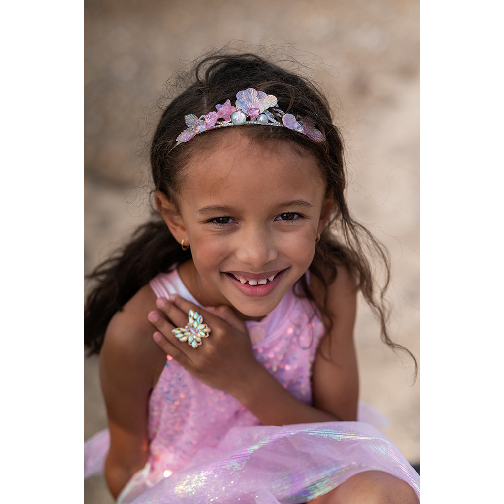 Great Pretenders utkledningsklær, Havfruekjole, Misty pink – Str. 3–8 år