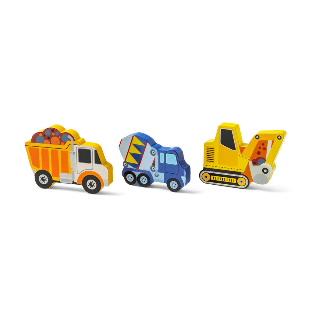 Melissa & Doug Puslespill i tre med store brikker, Kjøretøy - 6 brikker