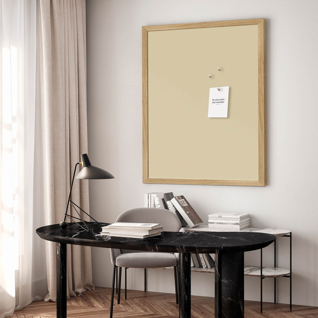 Oppslagstavle med ramme av eik, Sunshine Bliss – 62 x 42 cm