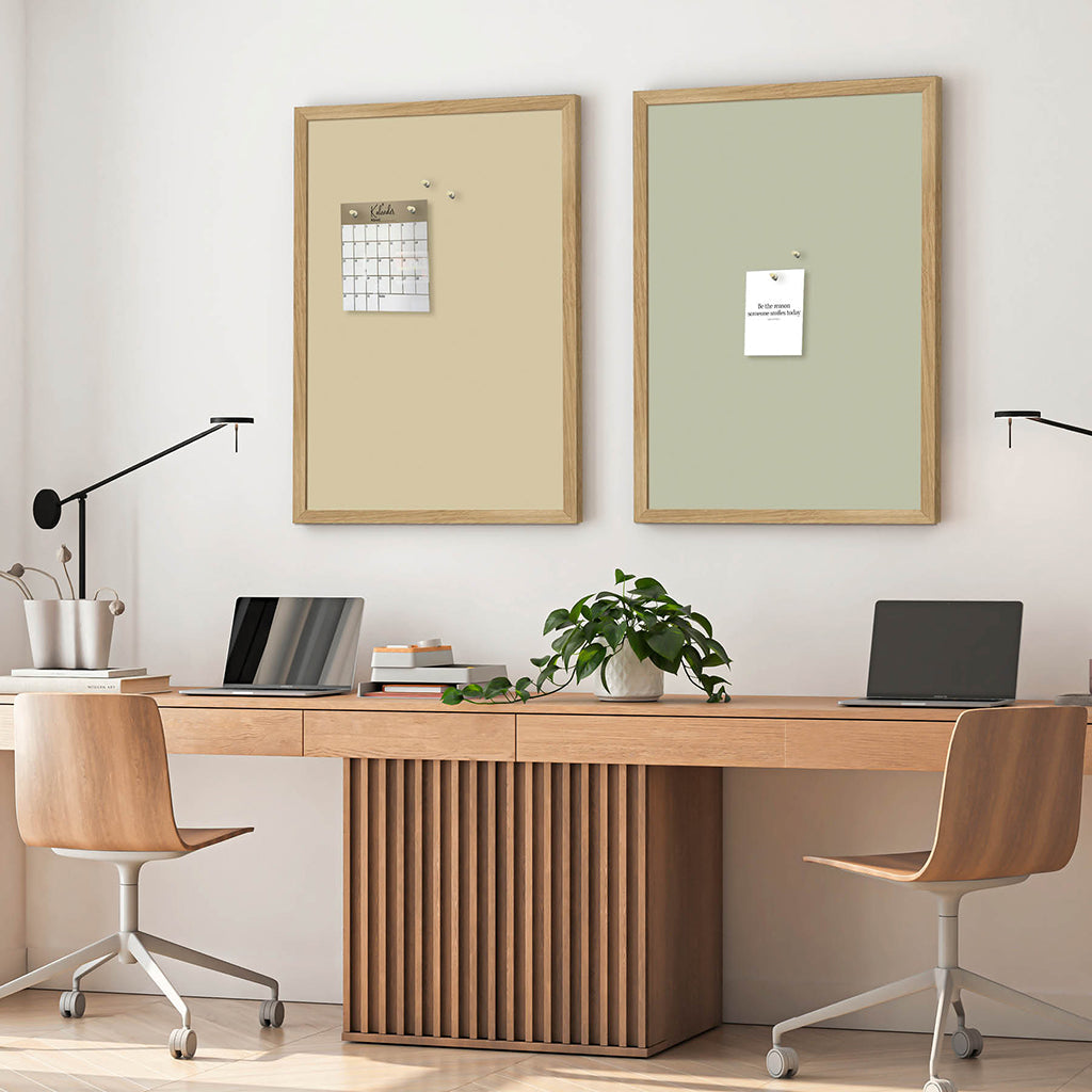 Oppslagstavle med ramme av eik, Sunshine Bliss – 62 x 42 cm