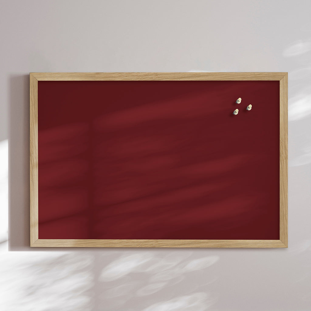 Opslagstavle m. egetræsramme, Pinot Noir - 62 x 42 cm