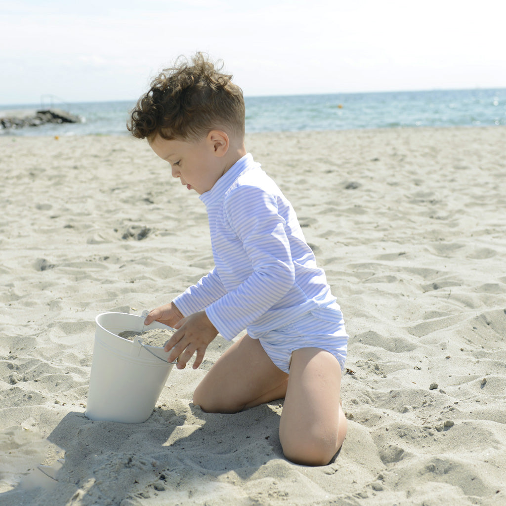 Petit Crabe UV badebluse, Sydney, Baby blue/White – 0-10 år