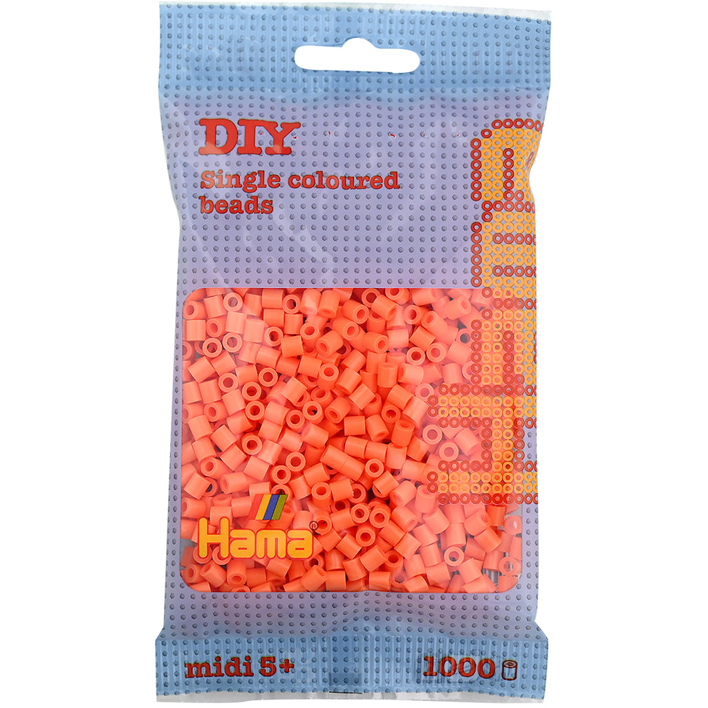 Hama Midi perler i pose, Aprikos - 1000 stk