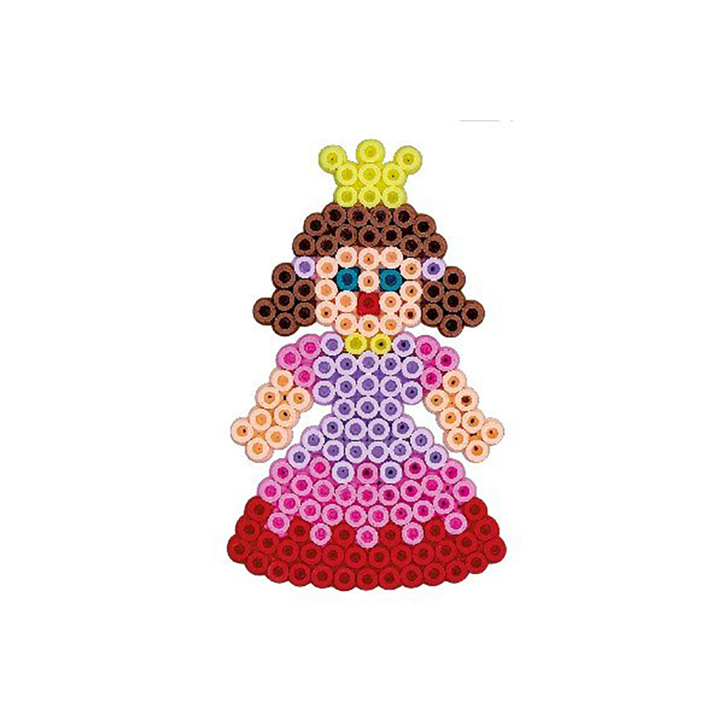 Hama Midi gruppesett, 4 perleplater + 3000 perler - prinsesse og hest