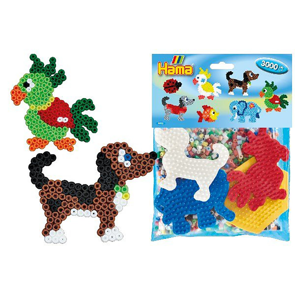 Hama Midi gruppesett, 4 perleplater + 3000 perler - dyr