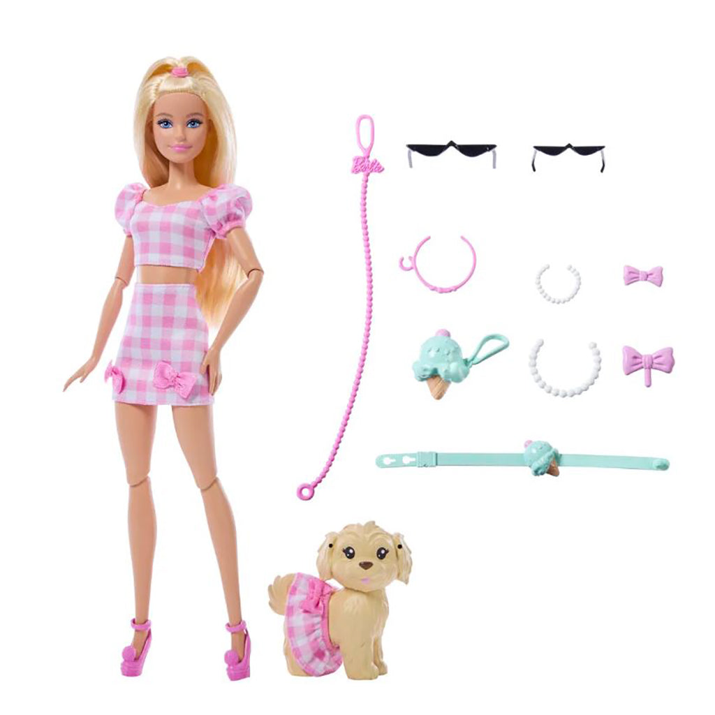 Barbie dukke og hund, Barbie Twinning Looks Blonde Bows