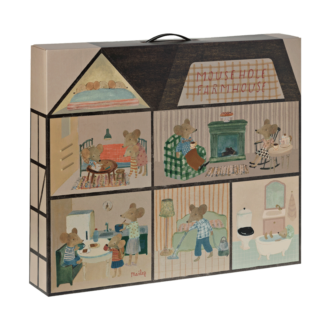 Maileg Mouse hole, dukkehus - Musehull Bondehus