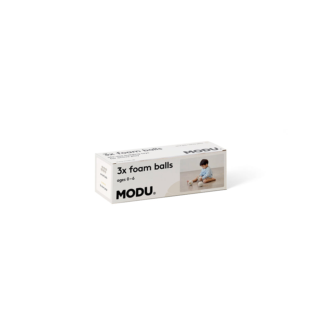 Modu 3 skumbolde, Sand grey/Honey yellow