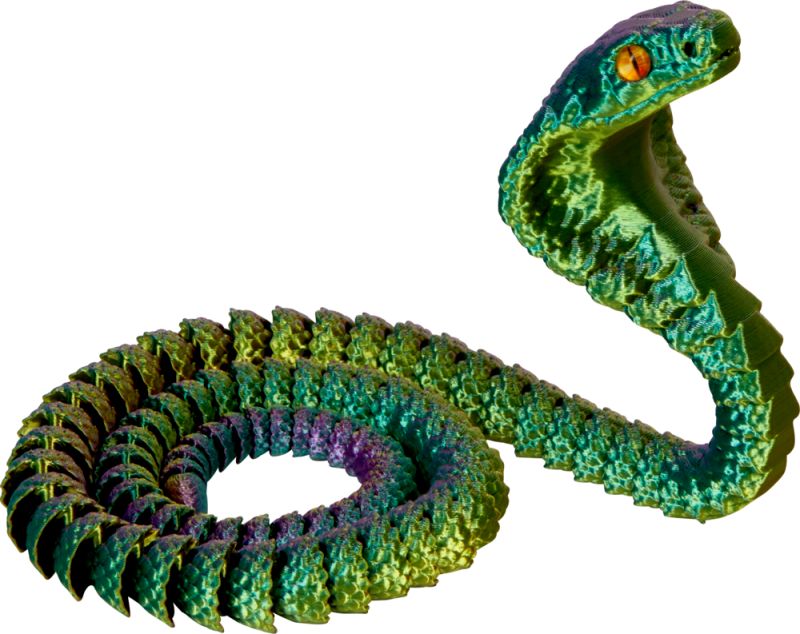 Spiegelburg, 3D-printet krystalkobraslange, ass. farger