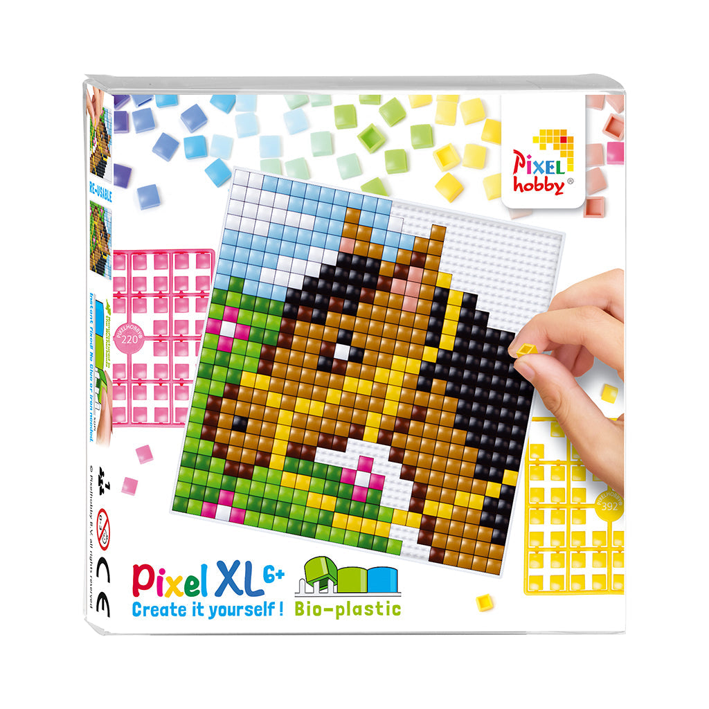 Pixel mosaic heste motiv af pixelperler i XL størrelse