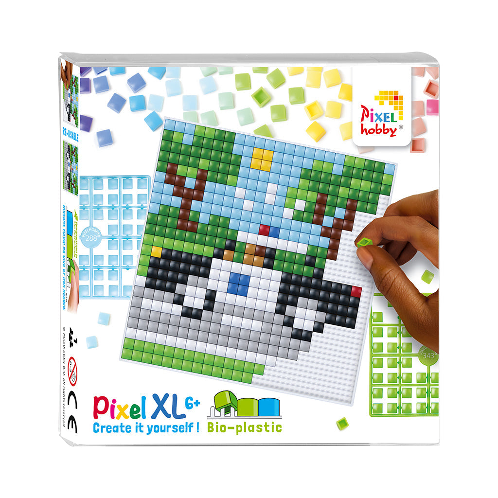 Pixel mosaic XL perler politibil legetøj til børn.