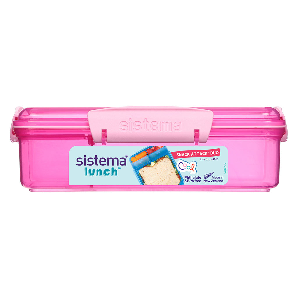 Sistema Snack Attack Duo lunch 975 ml, Rosa