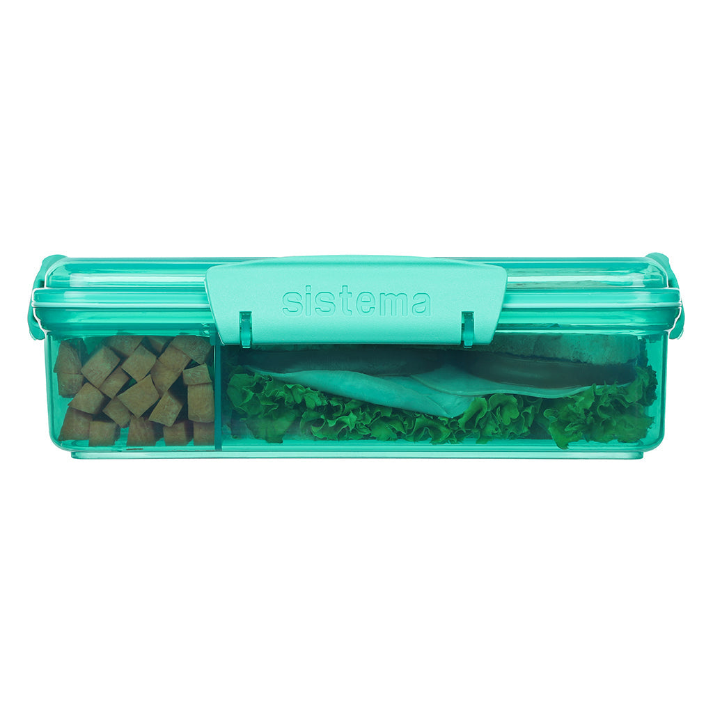 Sistema Snack Attack Duo lunsjboks 975 ml, Teal