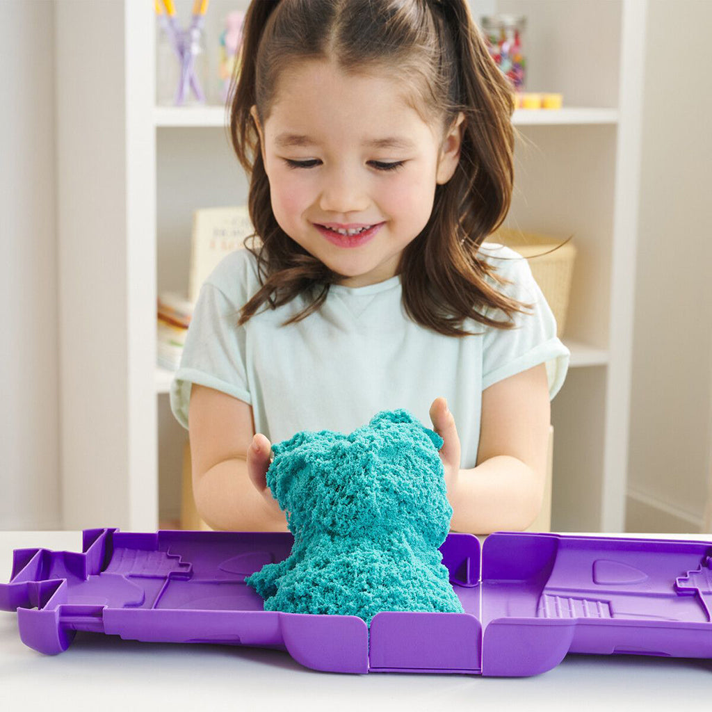 Kinetic Sand, Sandslott utbrettboks - Limegrønn
